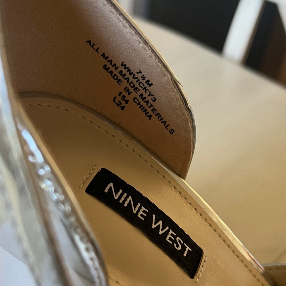Nine West Vicky3 silver platforms - Picture 7 of 11